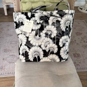 Kate Spade Monochrome Floral Tote
